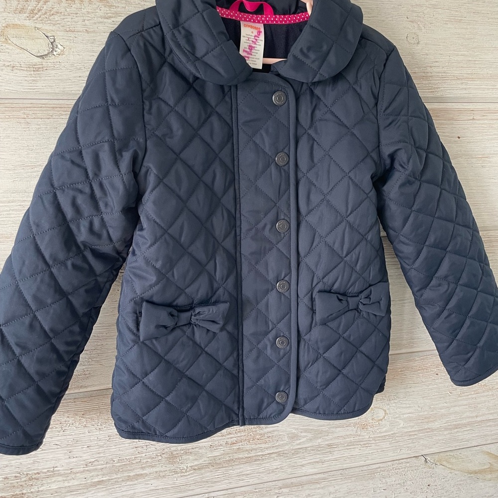 Gymboree Navy Quilted Kids Puffer Coat
